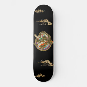 龍のデザインの和風スケボー SKATEBOARD