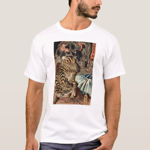 龍虎, 国芳 Tiger & Dragon, Kuniyoshi, Ukiyo-e T-Shirt