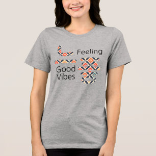 느좋 Feeling Good Vibes T-shirt [1] Tri-Blend Shirt