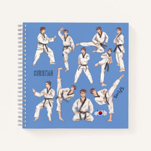 태권도 Taekwondo Martial Art 5 Tenets Personalized Notebook