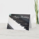 Search for musician birthday cards Piano keys