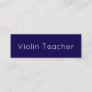 Search for violin teacher business cards Minimal