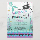Search for blue mermaid invitations Pool party