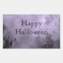 Search for haunted rectangle stickers Halloween