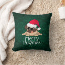 Search for pug christmas cushions Xmas