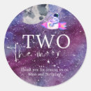 Search for space thank you stickers Two the moon