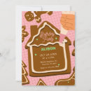Search for gingerbread birthday invitations Pink