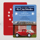 Search for vintage red truck invitations Patriotic