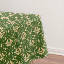 Search for green and gold tablecloths Vintage