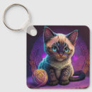 Search for yarn ball key rings Cat