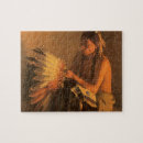 Search for american indian chief puzzles Headdress