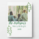 Search for christmas tree plaques Merry and bright