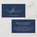 Search for elegant script monogram business cards Professional