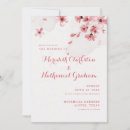 Search for pink cherry blossom wedding invitations Calligraphy