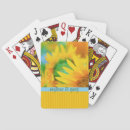 Search for yellow sunflowers playing cards Summer