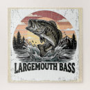 Search for bass fishing puzzles Vintage