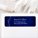 Search for silver leaf return address labels Blue