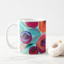 Search for bright colored mugs Floral