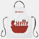 Search for big red aprons Cook