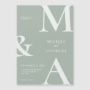 Search for monogram photo invitations Minimal