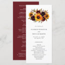 Search for sunflower wedding programs Watercolor