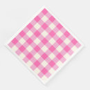 Search for pink gingham napkins Plaid