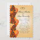Search for monarch butterfly wedding invitations Orange