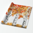 Search for birch tree wrapping paper Autumn