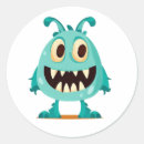 Search for cartoon monster stickers Blue