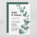 Search for green succulent wedding invitations Green and white