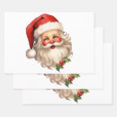 Search for classic santa wrapping paper Retro