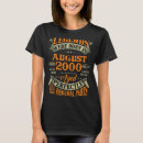 Search for legends are born in august tshirts 2000