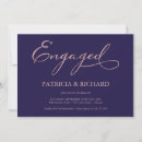 Search for navy and gold engagement party invitations Modern