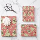 Search for christmas holly wrapping paper Snowman