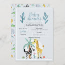 Search for giraffe baby boy shower invitations Zebra