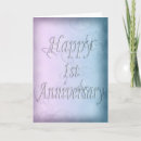 Search for 1st anniversary cards Typography