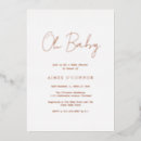 Search for rose gold baby shower invitations Pink