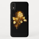 Search for golden rose iphone cases Black