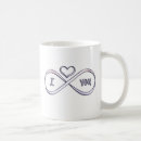 Search for love infinity mugs Blue