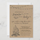 Search for smore baby shower invitations Rustic