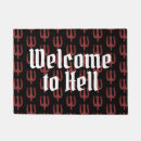 Search for satan doormats Red