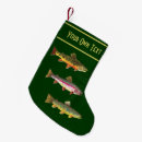 Search for fishing christmas stockings Trout