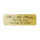 Search for black gold foil return address labels Glitter