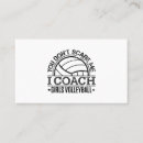 Search for volleyball business cards Coach