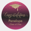 Search for pink and black graduation stickers Congratulations