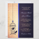 Search for bird cage wedding invitations Blue