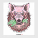 Search for scary wolf stickers Spooky