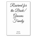 Search for bride and groom table cards Minimalist