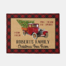 Search for red truck doormats Burlap