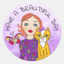 Search for beautiful art stickers Woman